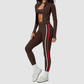 Wholesale Women's Padded Sports Bra, Long Pants & Jacket Yoga Set