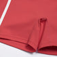 Women's contrasting color sports bra + high-waisted shorts 2-piece set
