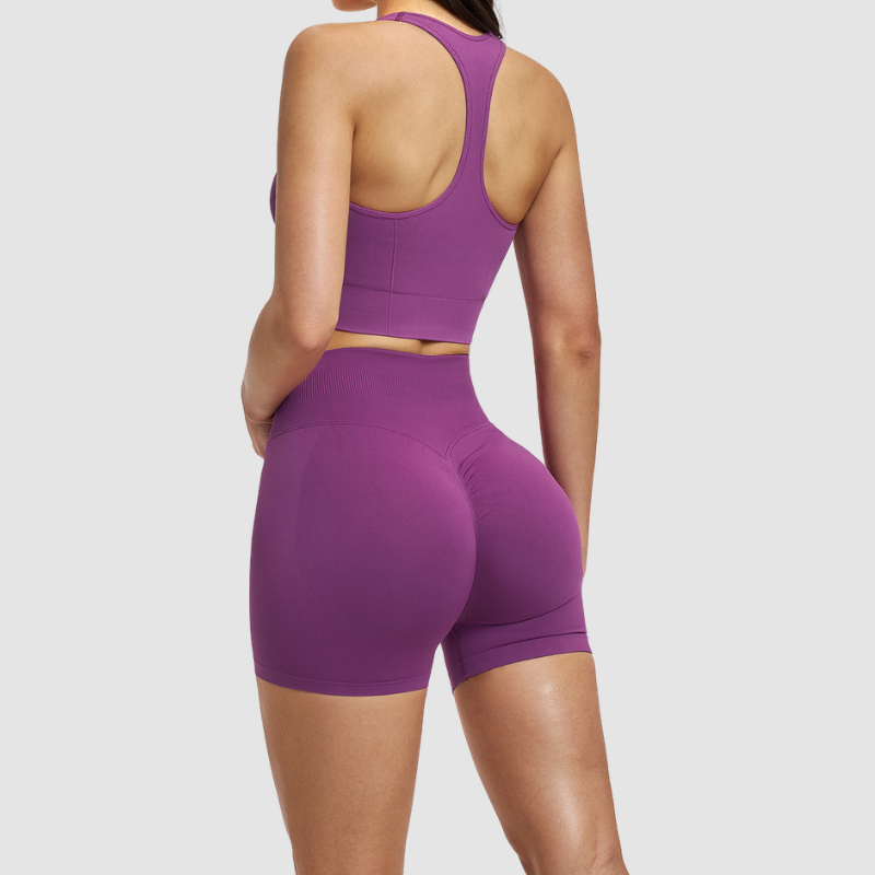 Wholesale women's racerback solid color vest+high | Wonderxfans bulk activewear