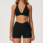 SPORTS BRA+High-waist shorts 2-PIECE SET