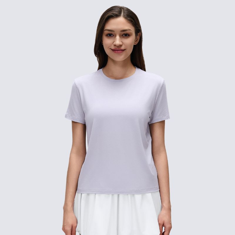 Wholesale yoga short sleeve tee quick | Wonderxfans bulk activewear