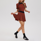 Wholesale Women's Lapel Golf Polo Shirt Outdoor Casual Running Sports Fitness Set