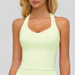 Contrasting racerback tank top