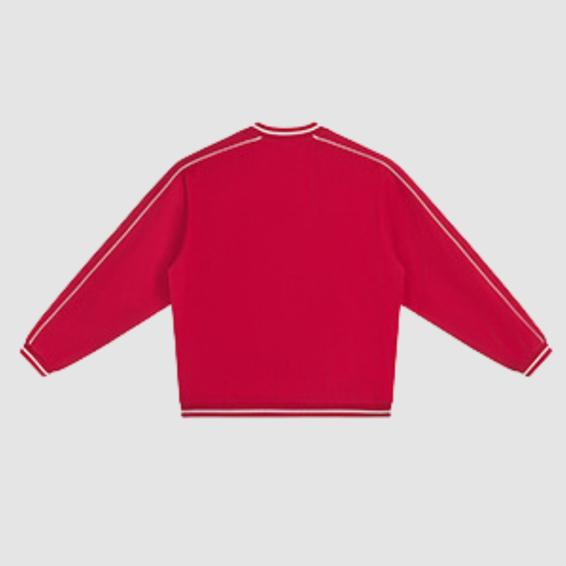 Wholesale Contrast V-Neck Drop-Shoulder Sweatshirt