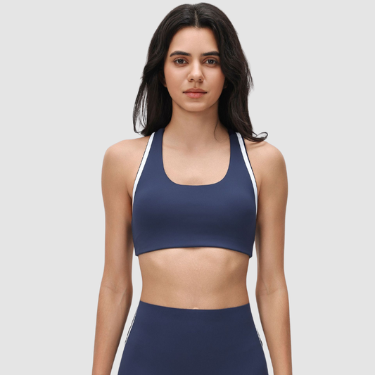 Wholesale color-blocked sports yoga bras