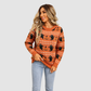 Wholesale Women's Halloween Witch Ghost & Pumpkin Knit Sweater – Loose Round-Neck Pullover