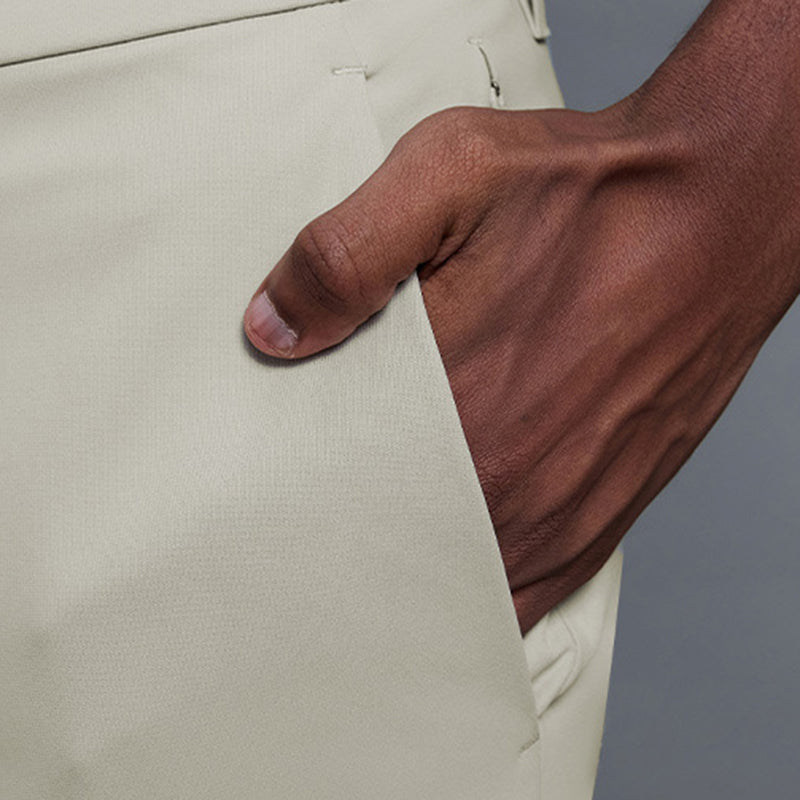 Men's Elastic Straight Leg Trousers