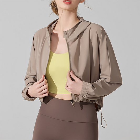 UV resistant outdoor sports long sleeved yoga suit top