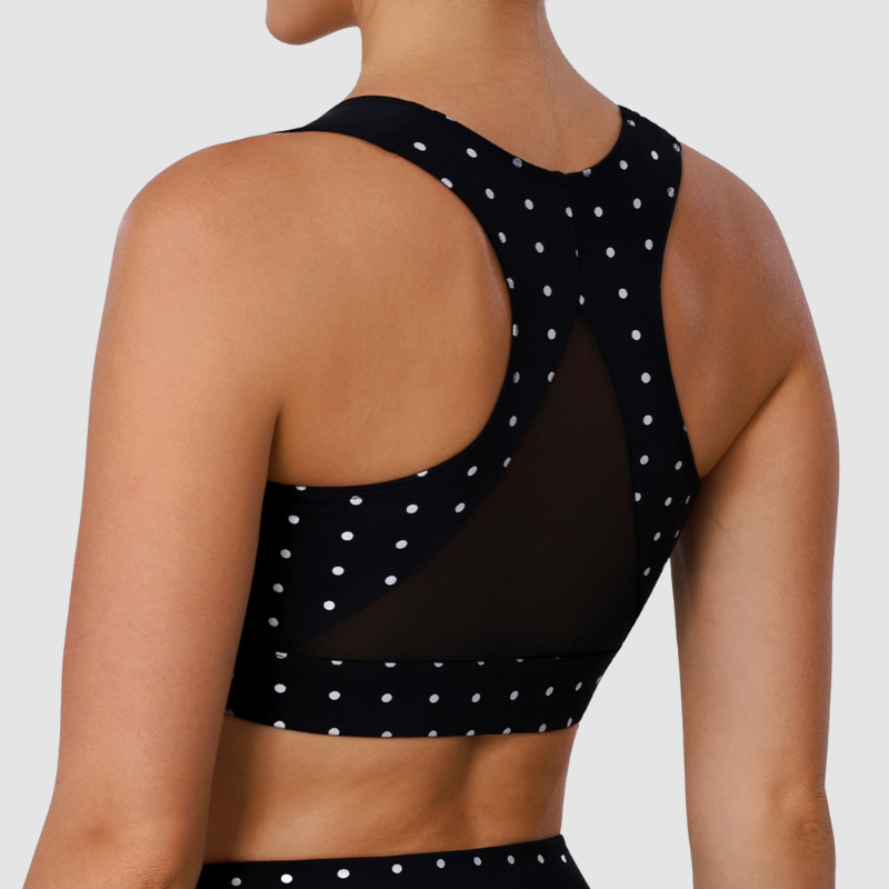 Wholesale Polka Dot High-Support Sports Bra