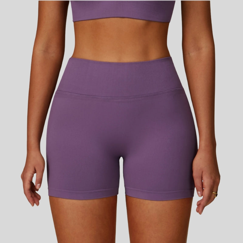 Seamless V-shaped back waist quick-drying shorts