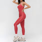 Women's Color-Blocked Backless Sleeveless Jumpsuit