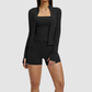 Wholesale Women's front-zip cardigan long-sleeved jacket | Wonderxfans bulk activewear