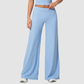 Women's Solid Color Loose Casual Thin Straight Wide-Leg Pants