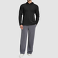 Wholesale Men's Hooded Long Sleeve Athletic Top – Moisture-Wicking Gym Fitness Training Shirt
