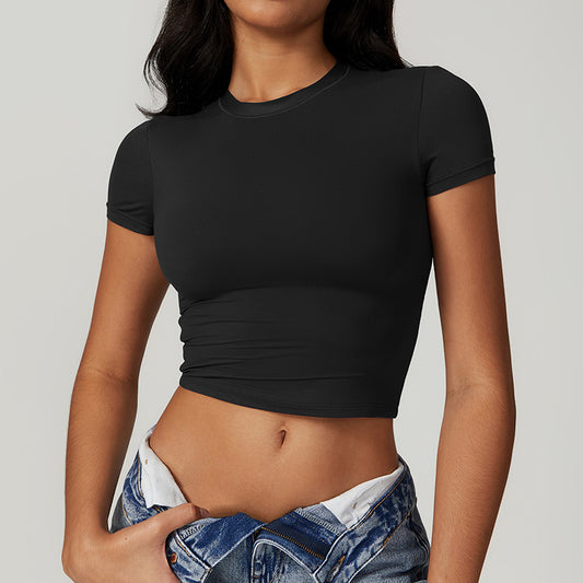 Wholesale Quick-drying skinny athletic short-sleeved tops | Wonderxfans bulk activewear