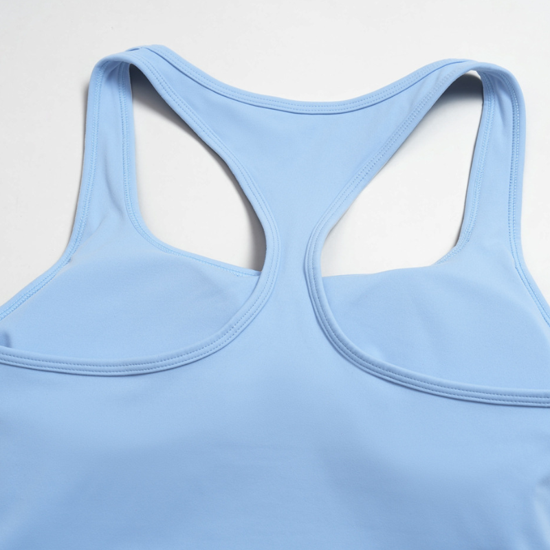 Wholesale Women's Colorblock Racerback Sports Bra Tank Top – Padded Yoga Gym Fitness Top