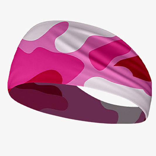 Quick-dry wide elastic sweat-absorbent sports headband