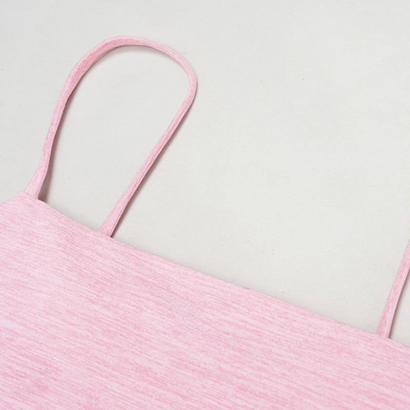 Spaghetti strap sports bra