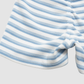 Wholesale Women's Stripe Fitness Outfit Yoga Bra, High-Waist Shorts & Jacket 3-Piece Set