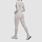 Wholesale Cross Shoulder Strap Bra+Legging+Jacket 3-Piece | Wonderxfans bulk activewear