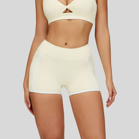 Wholesale Contrasting Yoga Fitness Shorts | Wonderxfans bulk activewear