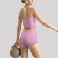 Wholesale Women's Lace V-Neck Cami Yoga Set – Built-in Bra High Waist Shorts Lounge Set