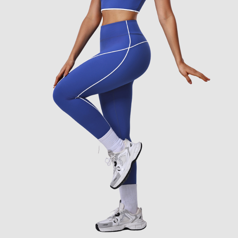 Wholesale color-blocked sports bra + leggings
