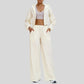 Wholesale sun protection hooded jacket + loose wide-leg pants