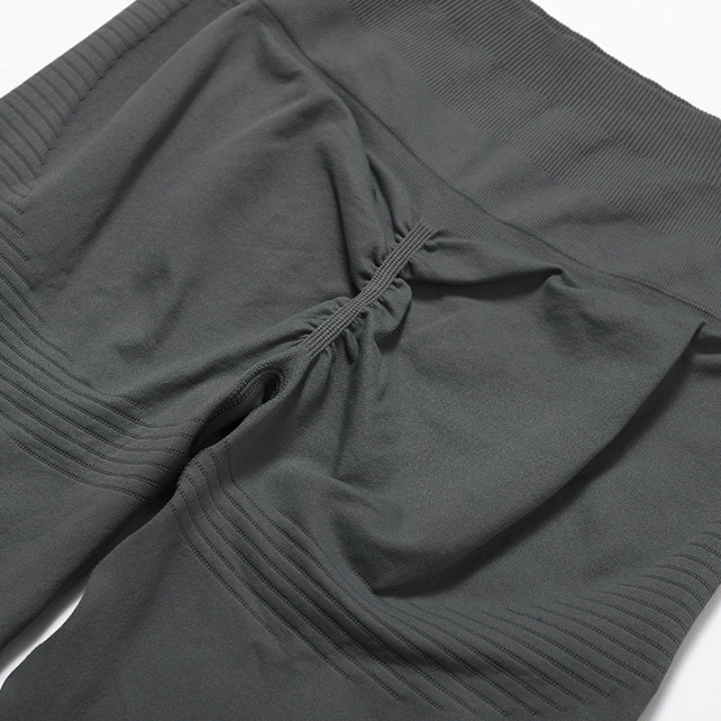 Nahtloser Yoga BH + Legging + Langschläfe Full Reißverpackungsjacke 3-teiliges Set