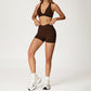 SPORTS BRA+High-waist shorts 2-PIECE SET