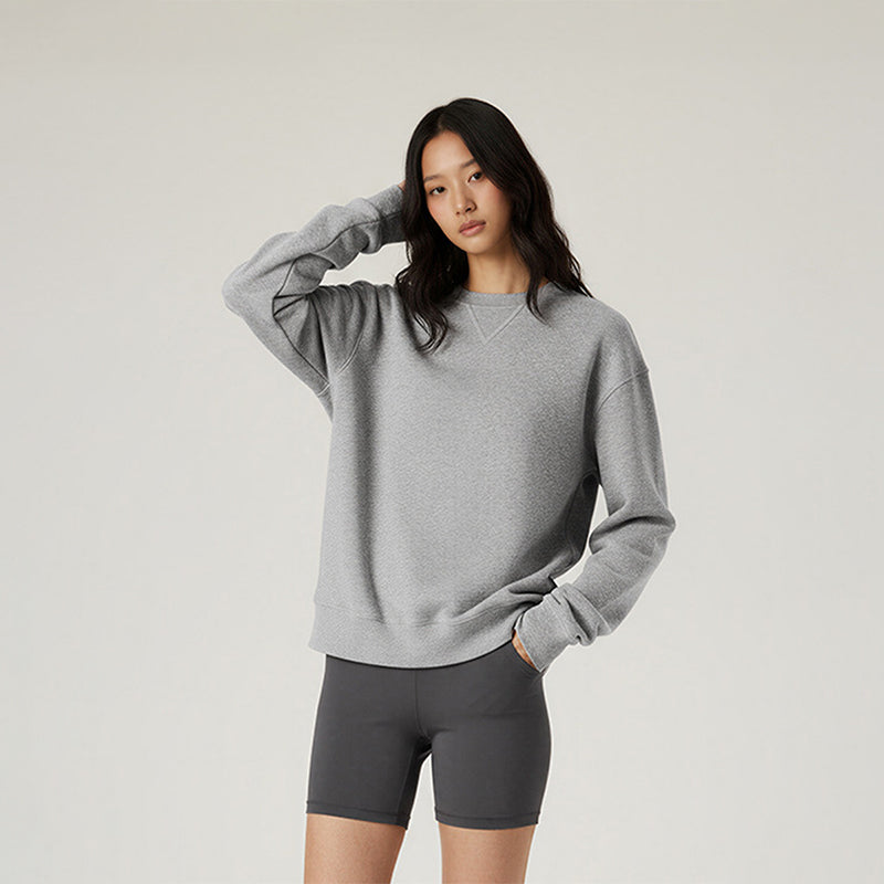 Round neck loose casual sweatshirt