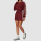 Wholesale Women's Zip Up Hoodie and Short Sweatpants Set