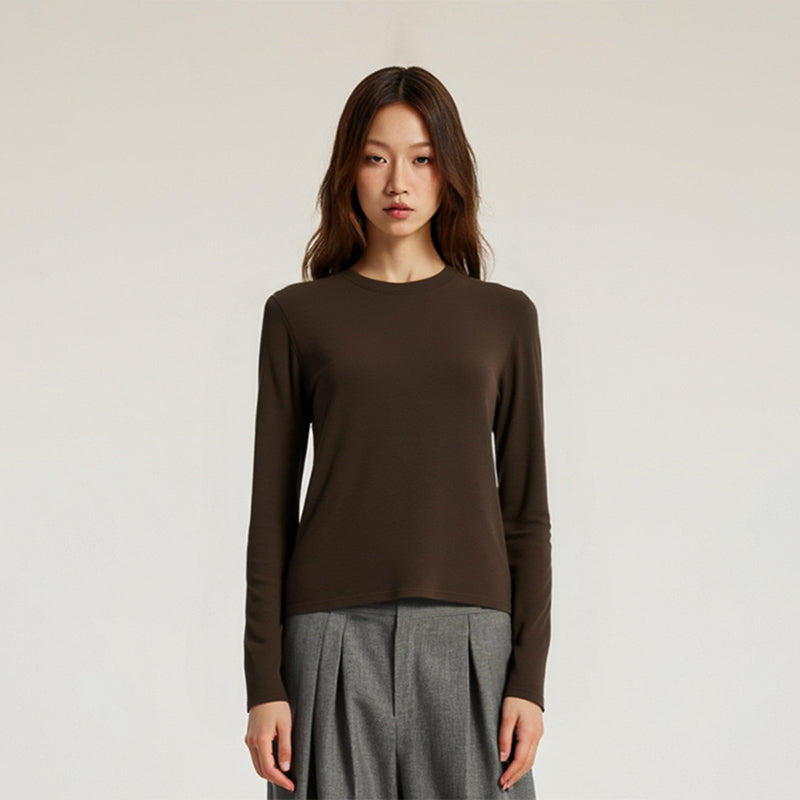 Loose buttoming shirt long-sleeved T-shirt