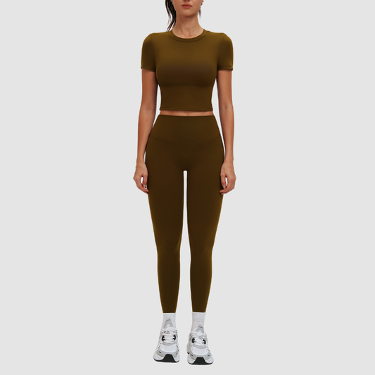 Wholesale solid color short-sleeved T-shirt + | Wonderxfans bulk activewear