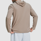 Wholesale Men's Hooded Long Sleeve Athletic Top – Moisture-Wicking Gym Fitness Training Shirt