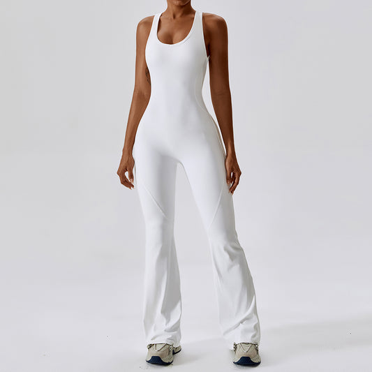 Wholesale Solid flared trousers cutout back | Wonderxfans bulk activewear