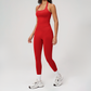 Wholesale Seamless Racerback Tank Top & High-Waist Leggings Set – Quick-Dry Yoga 2-Piece