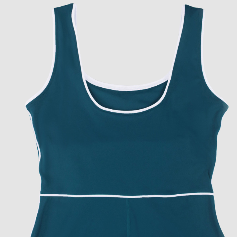 Women's Contrast Color Shaping Yoga Jumpsuit