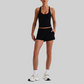 Wholesale Naked-Feel Racerback Sports Bra & High-Waist Biker Shorts Set – Sculpting Yoga 2-Piece