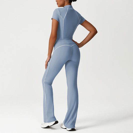 Wholesale Stand-Collar Cropped Jacket + Butt-Lifting | Wonderxfans bulk activewear