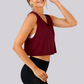 Wholesale Women's Open-Back Yoga Vest – Loose Breathable Gym Running Tank Top