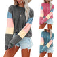 Wholesale Spring and Autumn Round Neck Long Sleeve Top