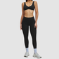 Wholesale Women's Brushed Halter Neck Backless Sports Bra + High-Waist Leggings Set – Yoga Fitness Activewear