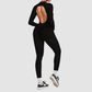 Wholesale Women's Mesh Panel Long Sleeve  Yoga Bodysuit