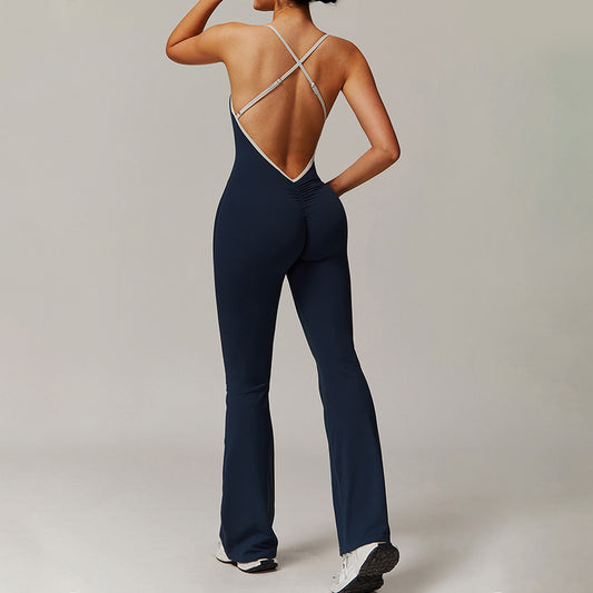 Wholesale Hollow back yoga suit hip-lifting | Wonderxfans bulk activewear