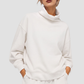 Wholesale Women's Mock Neck Casual Long-Sleeved Sweatshirt