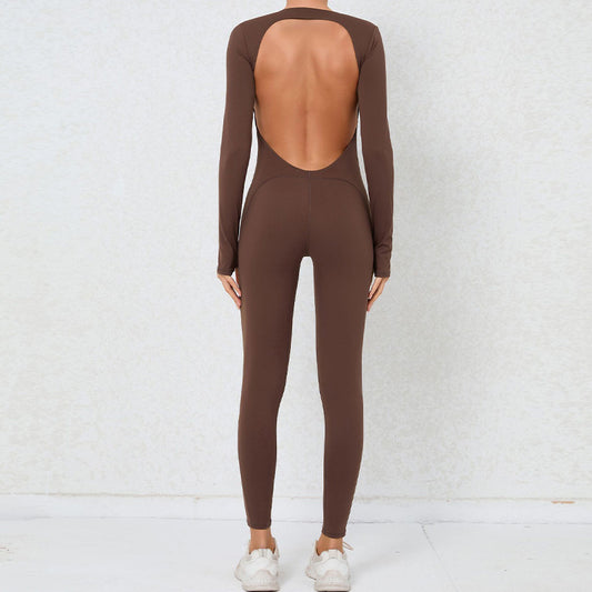 Wholesale Sexy backless long-sleeved high-intensity fitness | Wonderxfans bulk activewear
