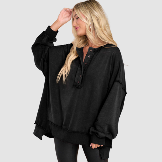 Wholesale Round Neck Solid Color Button | Wonderxfans bulk activewear
