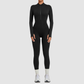 Wholesale Women's Zip-Front Long-Sleeve Yoga Jumpsuit
