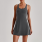 Wholesale Naked-Feel Anti-Exposure Sports Tennis Dress with Built-In Bra – Quick-Dry Active Dress